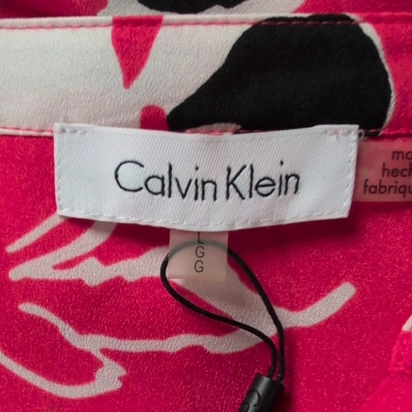 Calvin Klein Roll Tab Sleeve Top - Picture 9 of 15